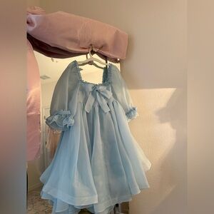 Selkie blue Water Baby Shabby Chic Dress